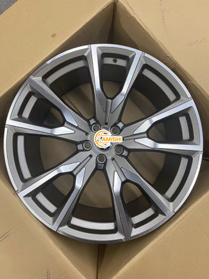 Cast Black 5x112 22 Inch Wheels , ET32 Alloy Rims For BMW X7